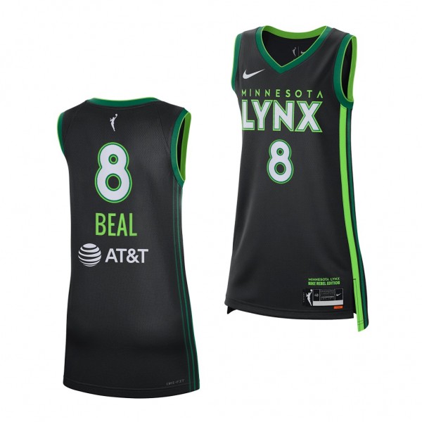 Brea Beal #8 Minnesota Lynx Rebel Edition Black 20...