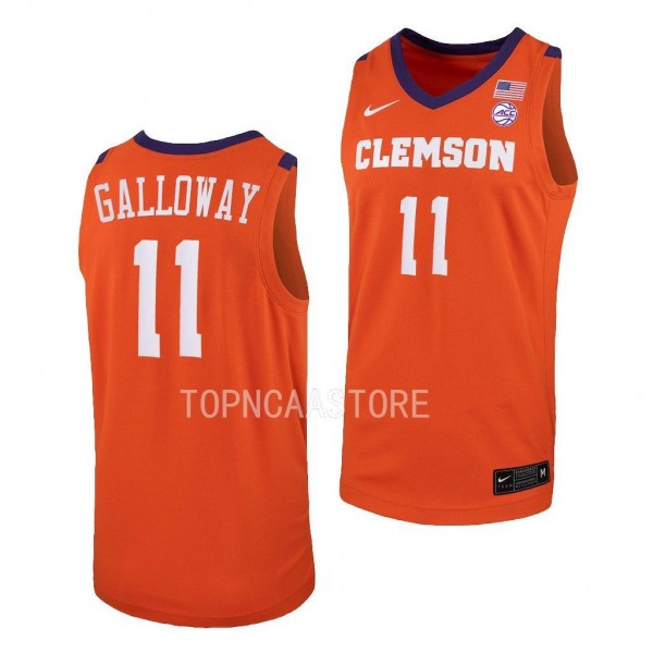 Brevin Galloway #11 Clemson Tigers College Basketb...