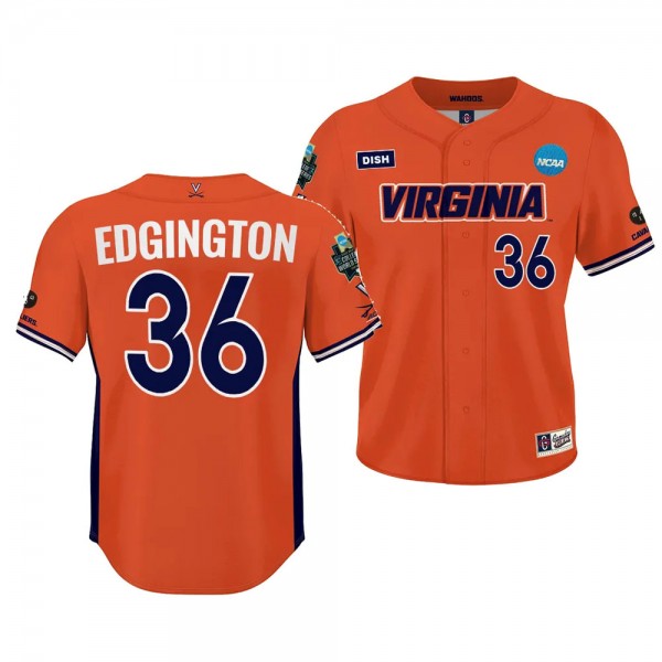 Virginia Cavaliers Brian Edgington 2023 College Wo...