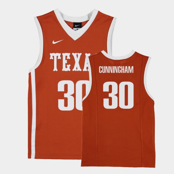 Texas Longhorns Brock Cunningham Orange Replica Co...