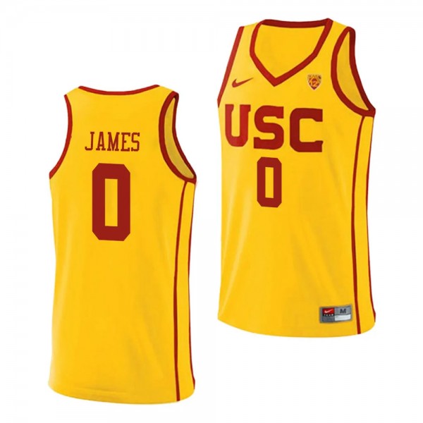 Bronny James USC Trojans #0 Gold College Basketbal...
