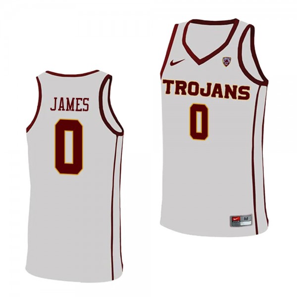 Bronny James USC Trojans #0 White College Basketba...