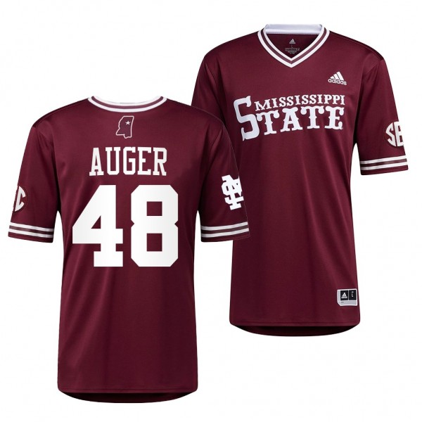 Mississippi State Bulldogs Maroon College Baseball...