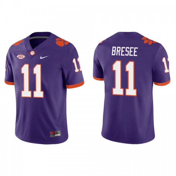 Bryan Bresee Clemson Tigers Nike Game College Football Jersey Purple