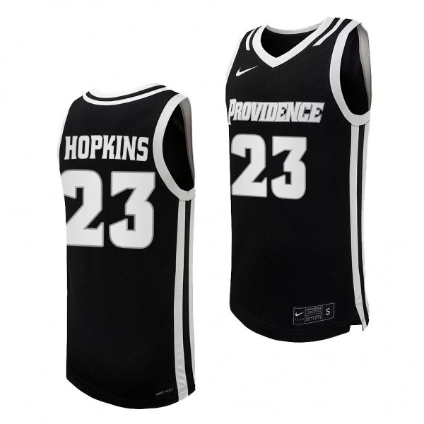 Providence Friars Bryce Hopkins Replica Basketball uniform Black #23 Jersey