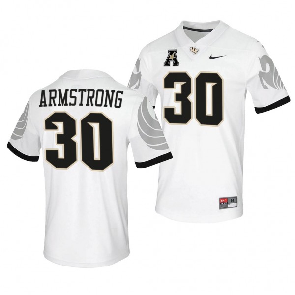UCF Knights Bryson Armstrong #30 White College Foo...