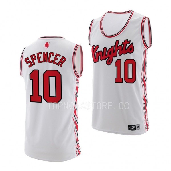 Cam Spencer Rutgers Scarlet Knights #10 White Retr...