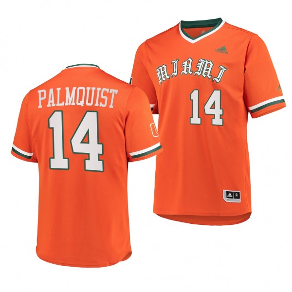Carson Palmquist Miami Hurricanes #14 Orange Prime...