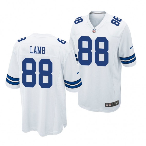 Dallas Cowboys CeeDee Lamb White 2020 NFL Draft Me...