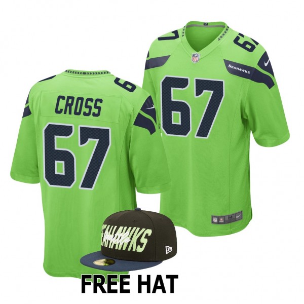 2022 NFL Draft Charles Cross Jersey Seattle Seahaw...