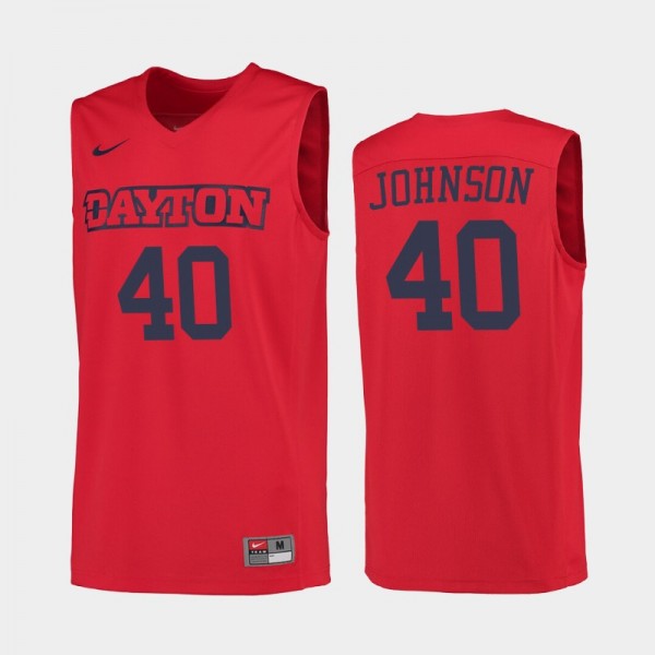 Dayton Flyers Chase Johnson Red College Basketball...