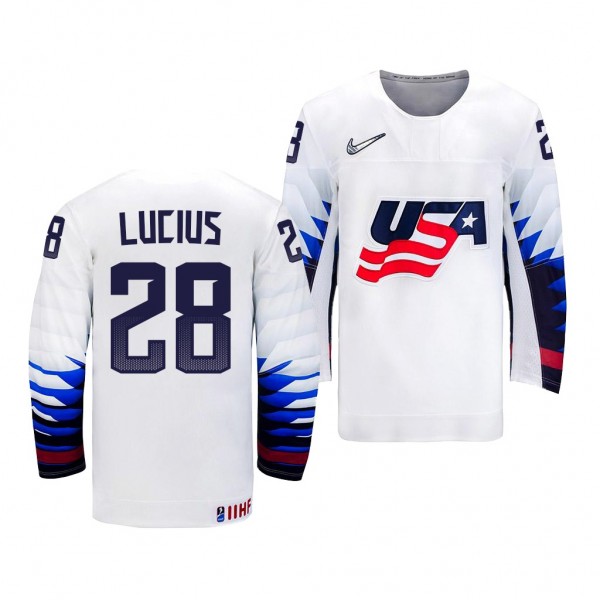 Chaz Lucius #28 USA Hockey 2022 IIHF World Junior ...
