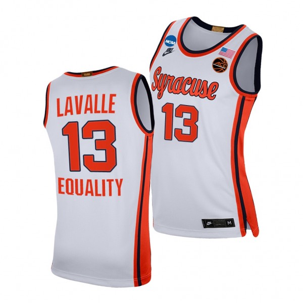 Syracuse Orange Chris Lavalle White 2021 March Mad...