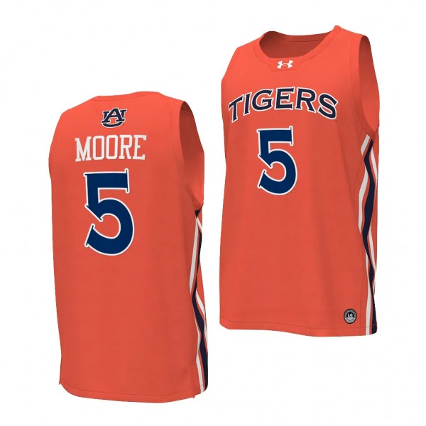 Chris Moore #5 Auburn Tigers College Basketball Re...
