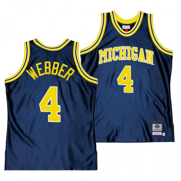 Chris Webber #4 Michigan Wolverines Throwback Alum...