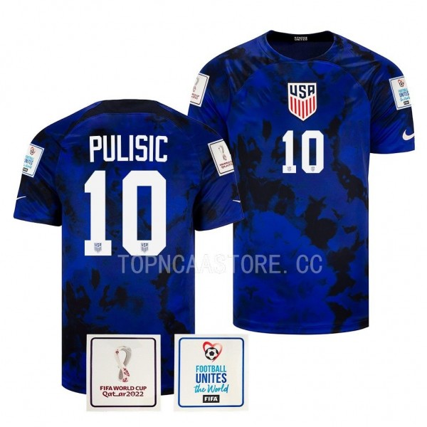 Christian Pulisic USMNT #10 FIFA World Cup 2022 Bl...