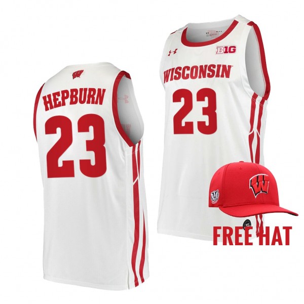 Chucky Hepburn College Basketball Free Hat Jersey - White