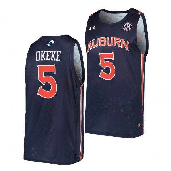 Chuma Okeke #5 Auburn Tigers College Basketball Je...