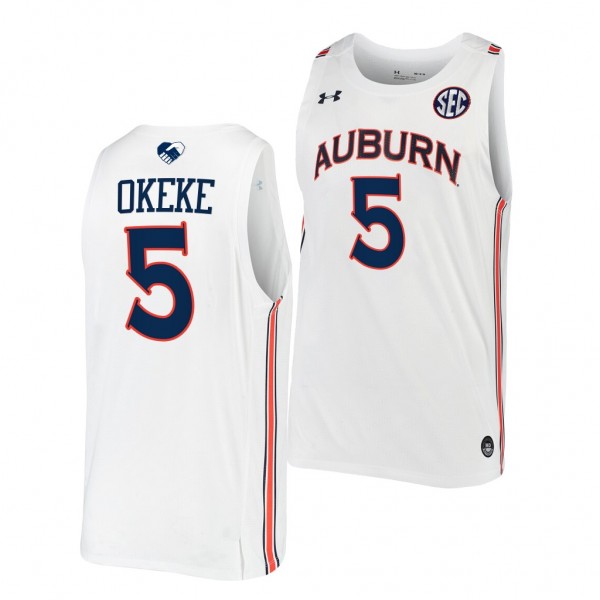 Chuma Okeke #5 Auburn Tigers College Basketball Je...