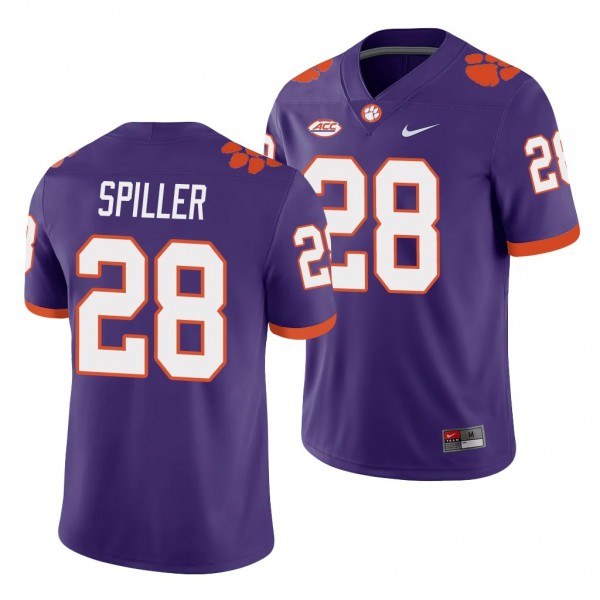 Clemson Tigers C.J. Spiller Purple College Football Playoff Game Jersey