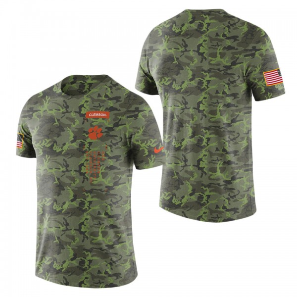 Clemson Tigers Military College  T-Shirt Camo