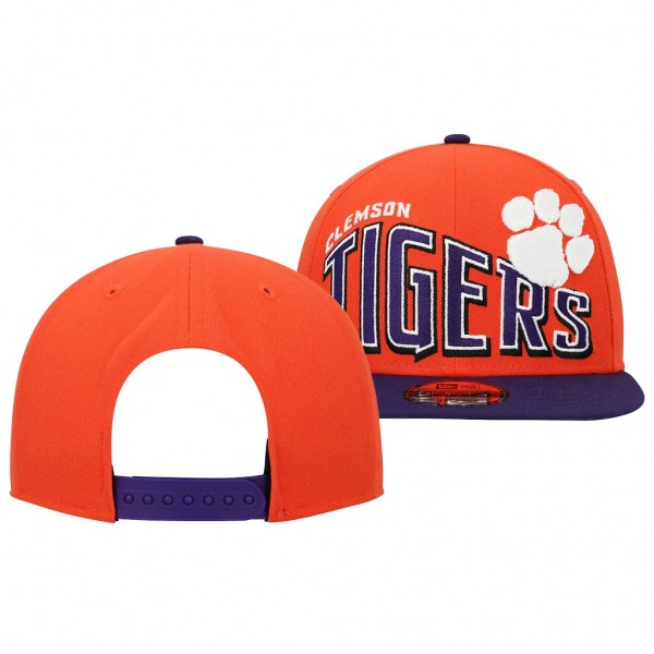 Clemson Tigers Two-Tone Vintage Wave 9FIFTY Snapba...