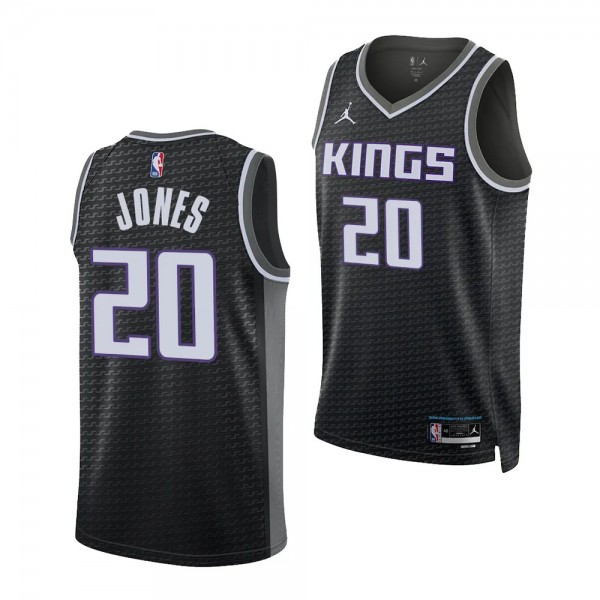 2023 NBA Draft Colby Jones #20 Kings Black Stateme...