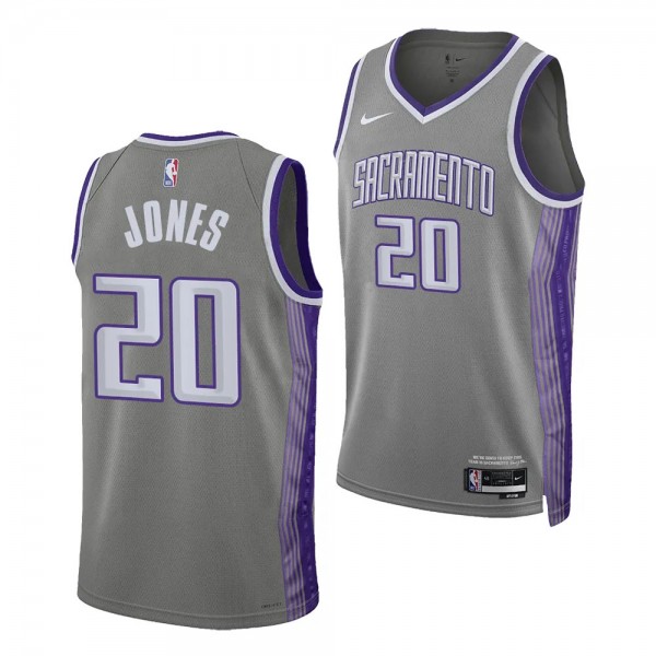 2023 NBA Draft Colby Jones #20 Kings Gray City Edi...