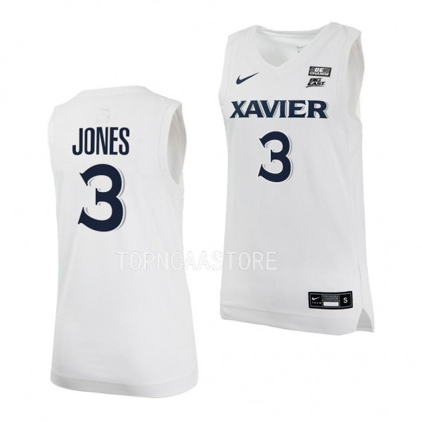 Colby Jones #3 Xavier Musketeers College Basketbal...