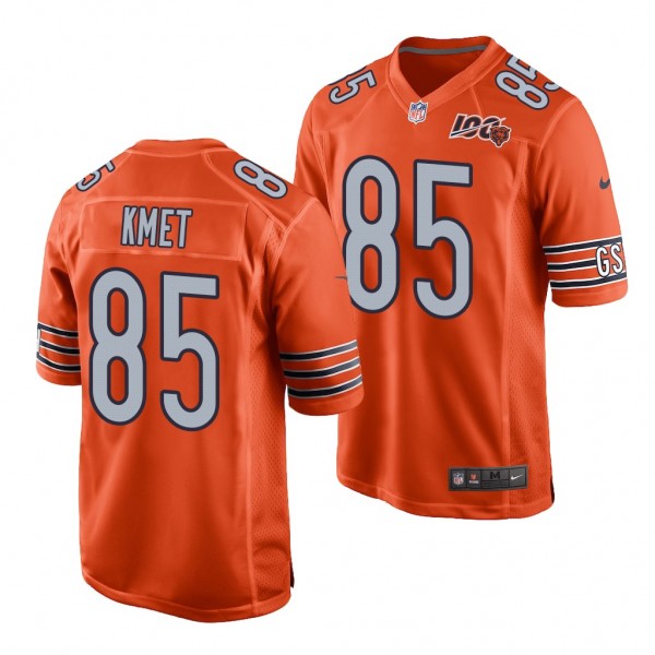 Chicago Bears Cole Kmet Orange 2020 NFL Draft 100t...