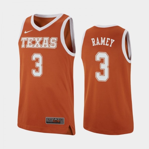 Texas Longhorns Courtney Ramey Texas Orange Replic...