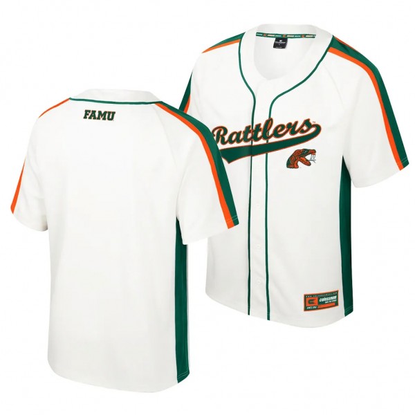 Florida A&M Rattlers Ruth Button-Up Cream Base...