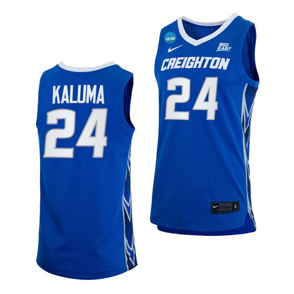 Creighton Bluejays Arthur Kaluma 2023 NCAA March Madness Men's Basketball Blue Jersey