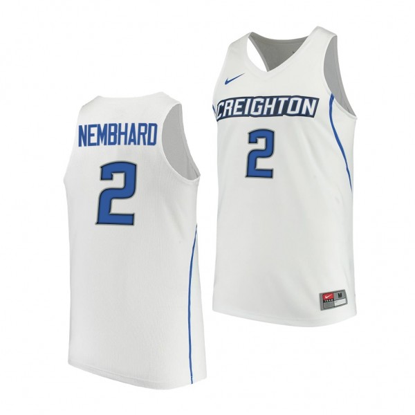 Creighton Bluejays Ryan Nembhard College Basketball Performance Jersey White #2