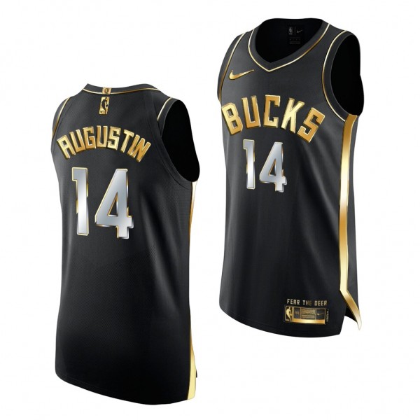 D.J. Augustin Milwaukee Bucks 2020 NBA Draft Black Jersey 2020-21 Authentic Golden Edition