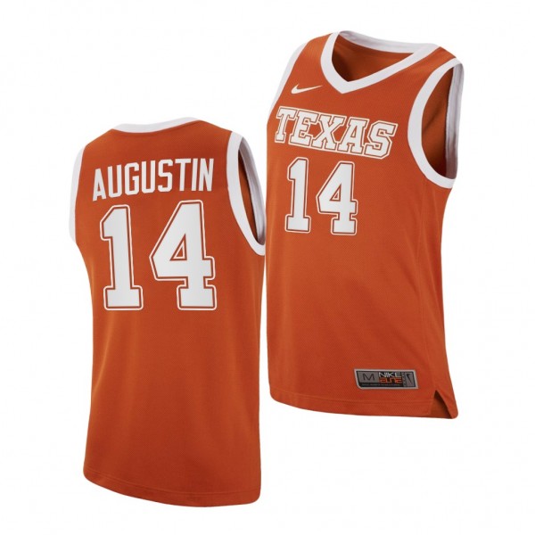 Texas Longhorns D.J. Augustin Orange Replica Colle...