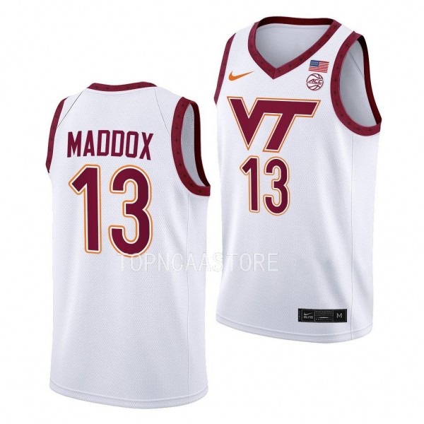 Dairus Maddox Virginia Tech Hokies 2022-23 Home Ba...