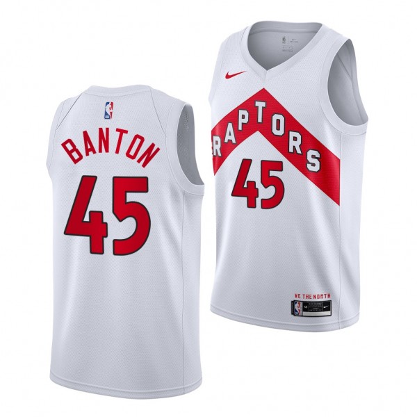 Dalano Banton Toronto Raptors 2021 NBA Draft White...