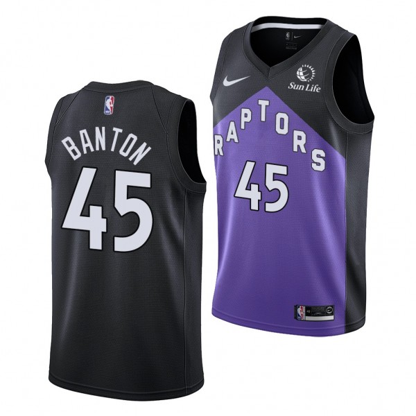 2021 NBA Draft Dalano Banton #45 Raptors Purple Je...