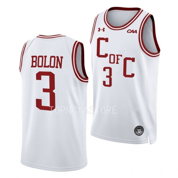 Dalton Bolon #3 Charleston Cougars Throwback Baske...