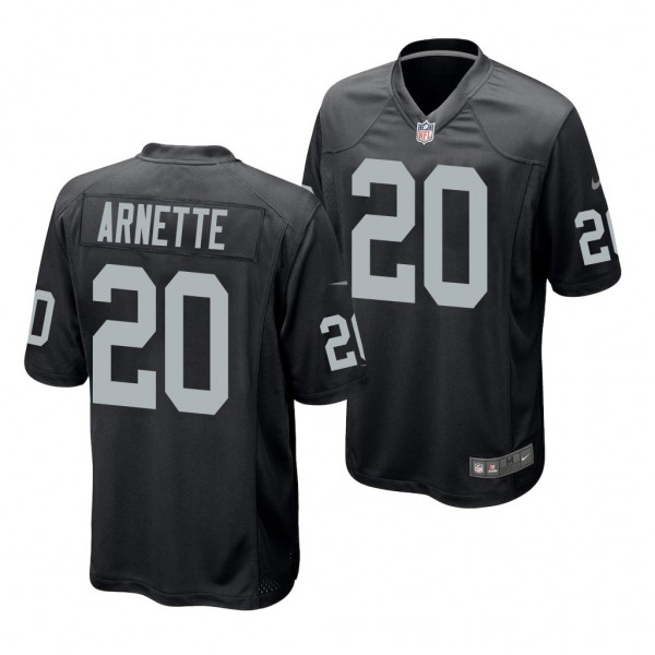 Las Vegas Raiders Damon Arnette Black 2020 NFL Dra...