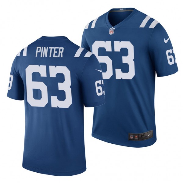 Indianapolis Colts Danny Pinter Blue 2020 NFL Draf...