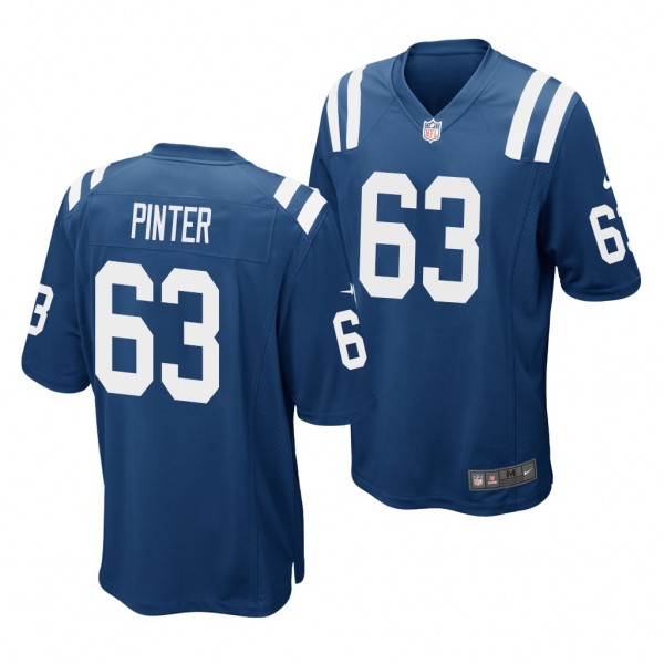 Indianapolis Colts Danny Pinter Blue 2020 NFL Draf...