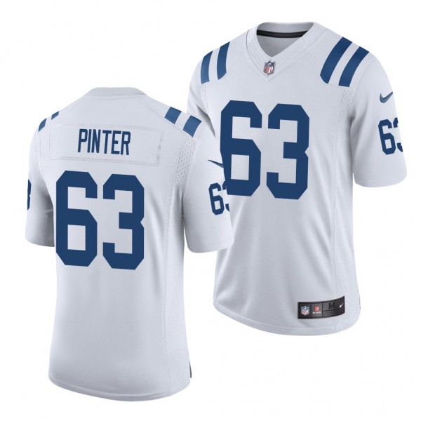 Indianapolis Colts Danny Pinter White 2020 NFL Dra...