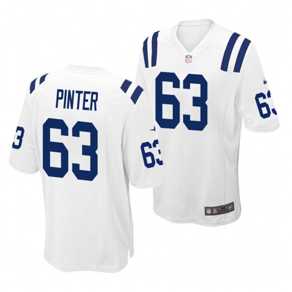 Indianapolis Colts Danny Pinter White 2020 NFL Dra...