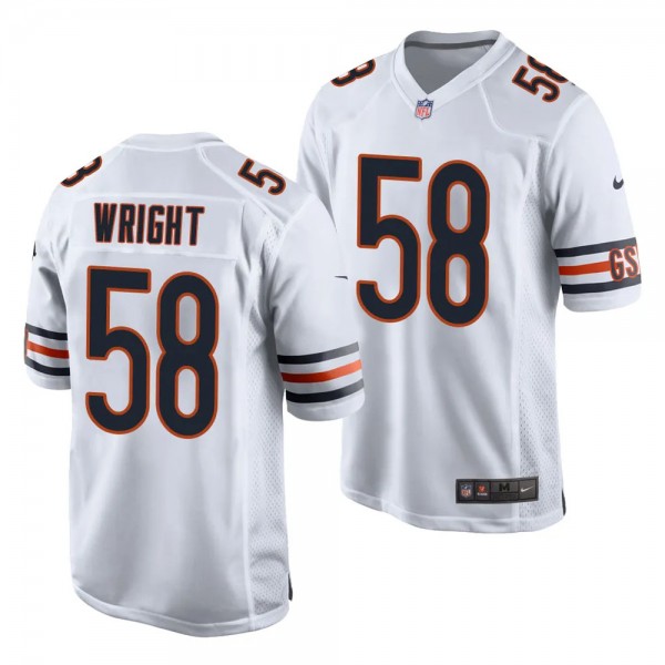 Chicago Bears Darnell Wright 2023 NFL Draft White ...
