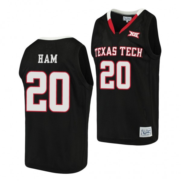 Texas Tech Red Raiders Darvin Ham Black Alumni Men...