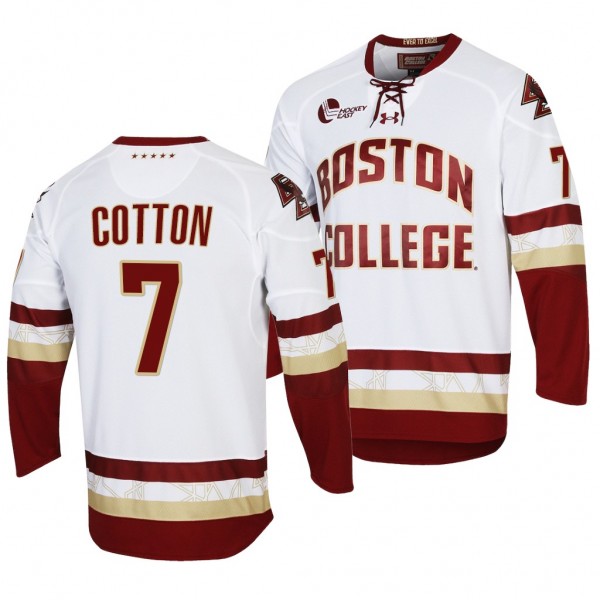 David Cotton Boston College Eagles White Replica N...