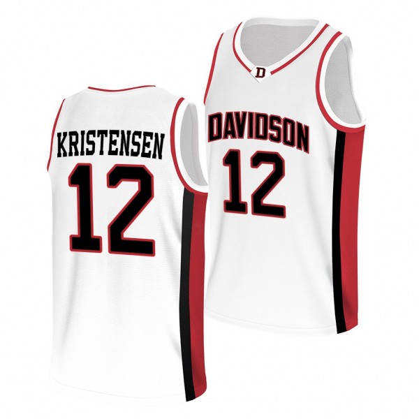 David Kristensen #12 Davidson Wildcats 2022 Colleg...