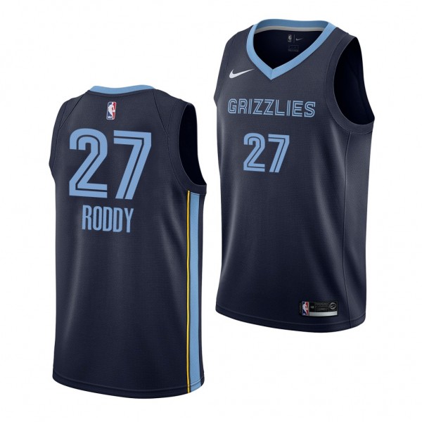 2022 NBA Draft Grizzlies David Roddy Navy Icon Edi...